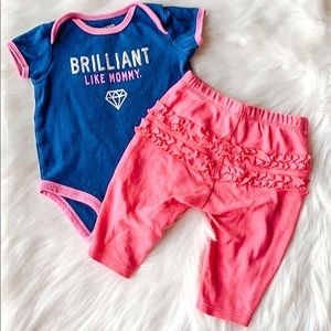 💓4 FOR $16💓Brilliant Like Mommy Baby Girl Outfit